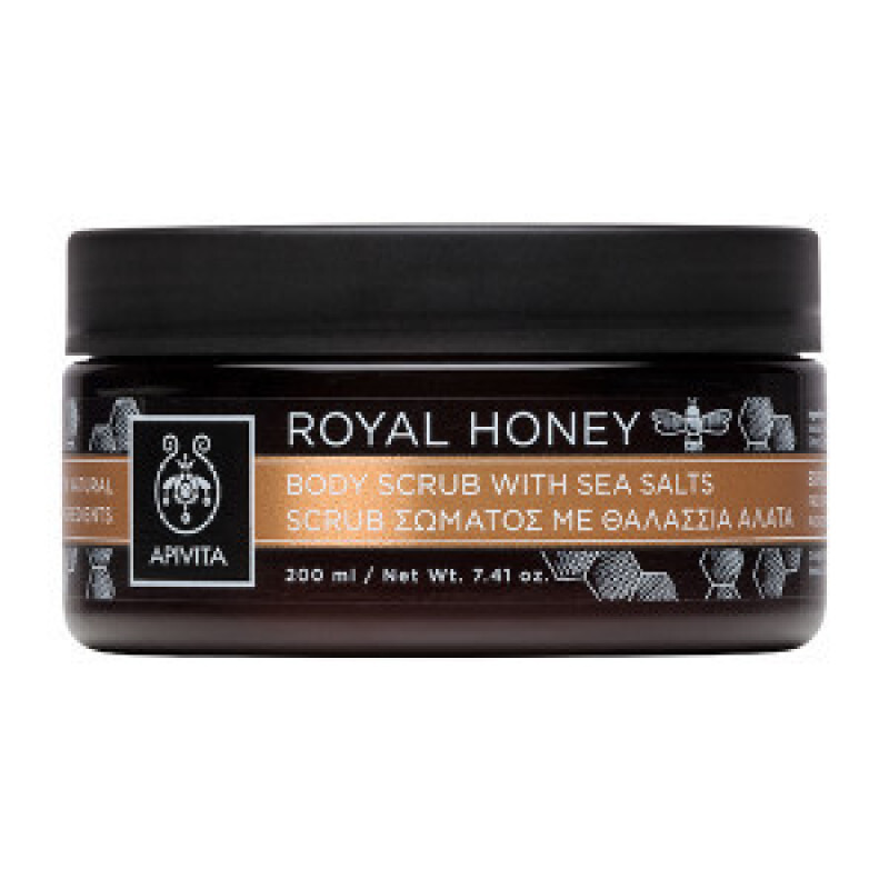 Apivita Royal Honey Scrub Απολέπιση Σώματος Με Θαλάσσια Άλατα 250g