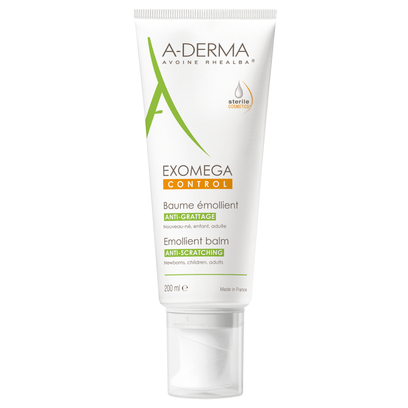A-derma - Exomega Control Emollient Balm Anti-scratching Μαλακτικό Βάλσαμο Κατά Του Κνησμού Για Ξηρό Δέρμα Με Τάση Ατοπίας - 200ml