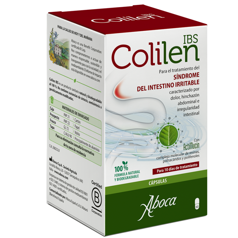 ABOCA - Colilen IBS Συμπλήρωμα Διατροφής για τη Θεραπεία του Συνδρόμου Ευερέθιστου Εντέρου - 60caps