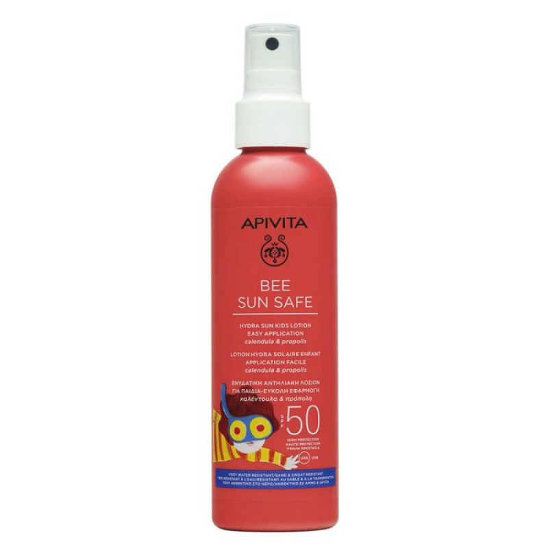 Apivita - Bee Sun Safe Hydra Sun Kids Lotion Ενυδατική Αντηλιακή Λοσιόν Σε Spray Για Παιδιά Spf50 - 200ml