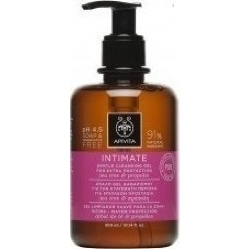 Apivita Intimate Plus Απαλό Gel Καθαρισμού Tea Tree & Πρόπολη 300ml