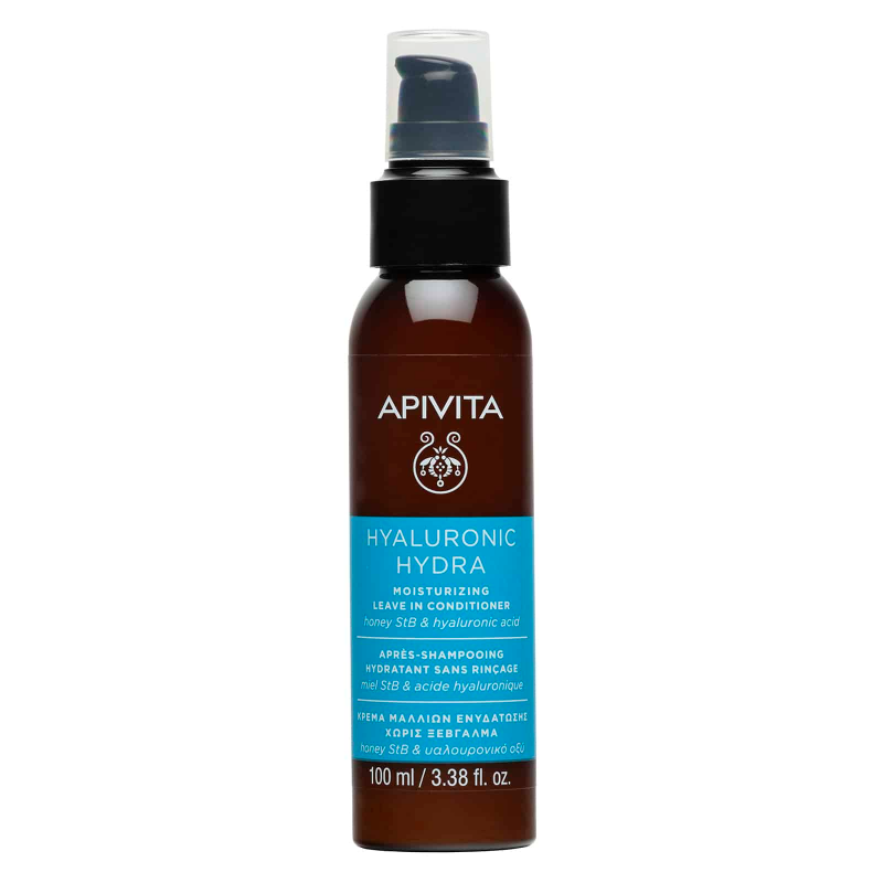 Apivita - Hyaluronic Hydra Moisturizing Leave In Conditioner Κρέμα Μαλλιών Ενυδάτωσης Χωρίς Ξέβγαλμα - 100ml