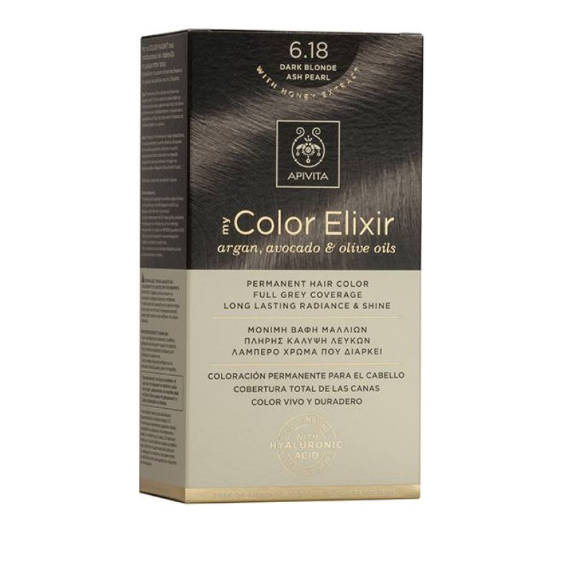 Apivita My Color Elixr 6.18 Ξανθό Σκούρο Σαντρέ Περλέ