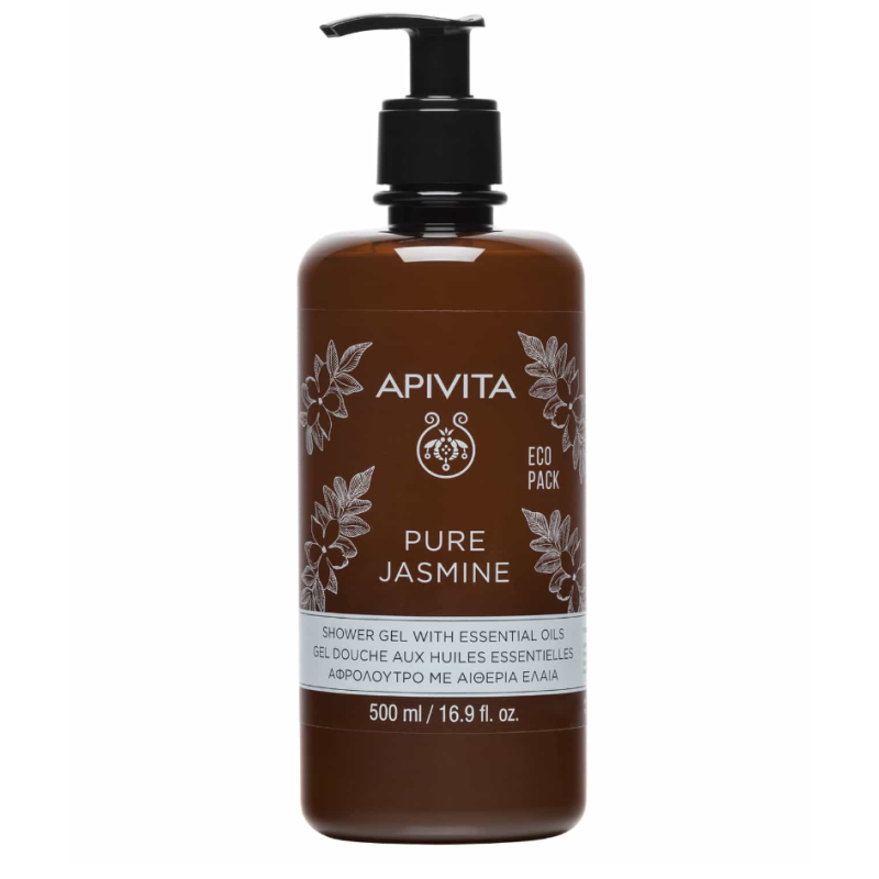 Apivita Pure Jasmine Αφρόλουτρο Με Αιθέρια Έλαια 500ml