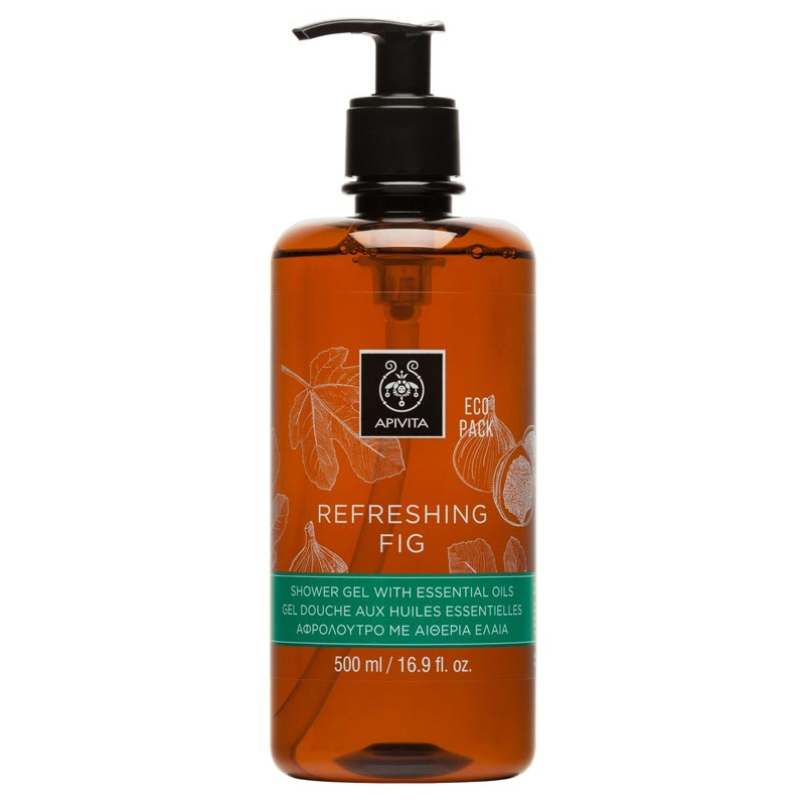Apivita Refreshing Fig Αφρόλουτρο Με Αιθέρια Έλαια 500ml
