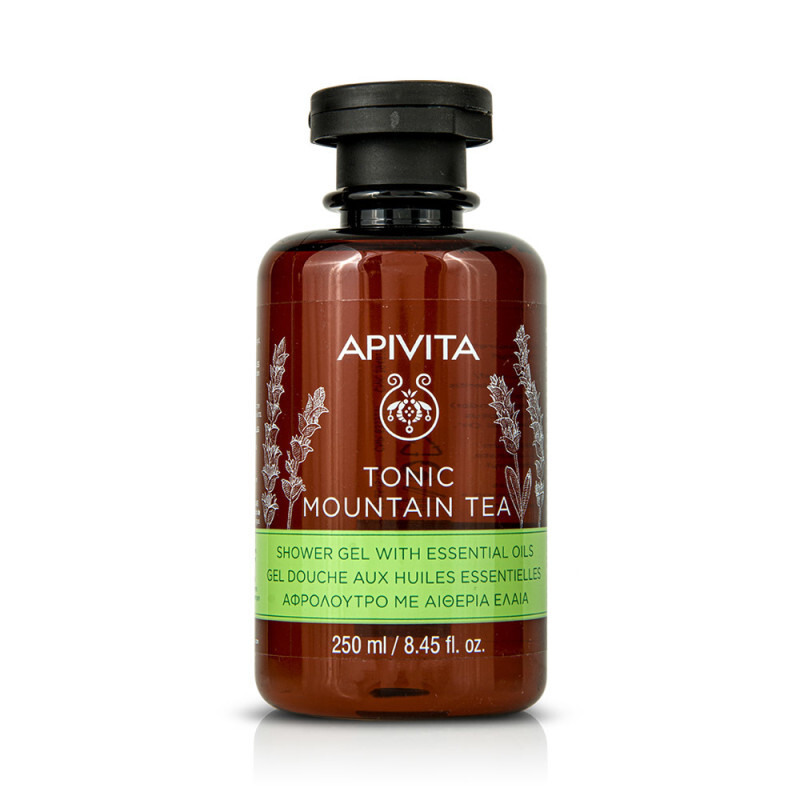 Apivita Tonic Mountain Tea Αφρόλουτρο Με Αιθέρια Έλαια 250ml