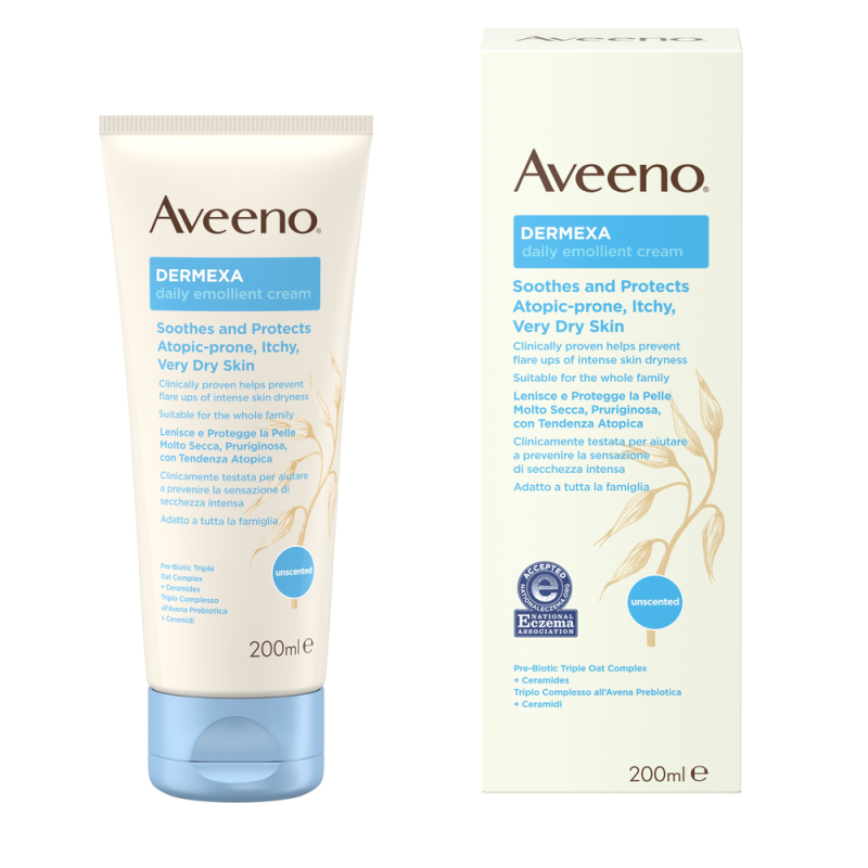 Aveeno Dermexa Daily Emollient Cream Χωρίς Άρωμα Ατοπικό Δέρμα 200ml