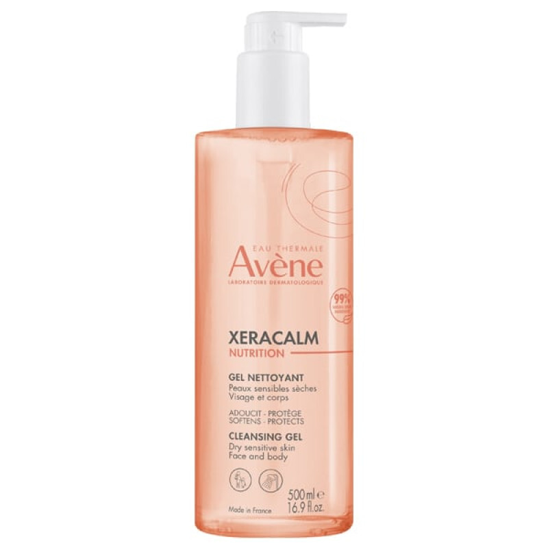 Avene Xeracalm Nutrition Cleansing Gel Καθαρισμού 500ml