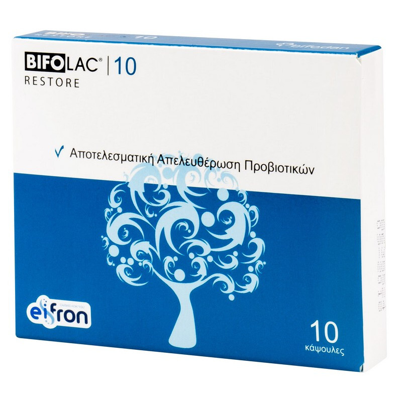 Bifolac - Restore 10 Προβιοτικά Για Την Υγεία Του Πεπτικού Συστήματος - 10caps