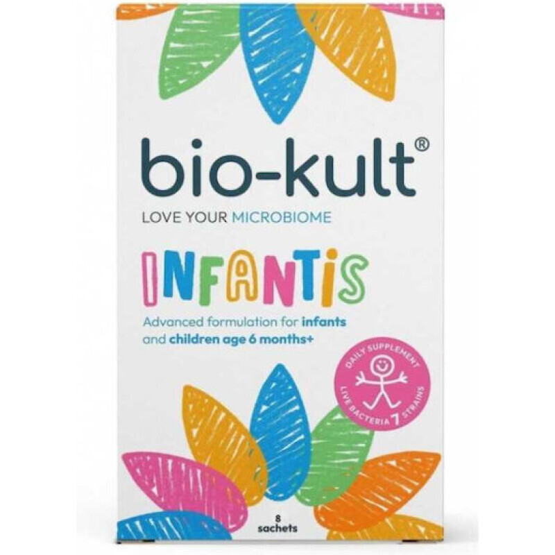 Bio-kult - Infantis Προβιοτική Φόρμουλα Για Την Υγεία Πεπτικού & Ανοσοποιητικού Συστήματος Για Βρέφη & Παιδιά 0m+ - 8φακ