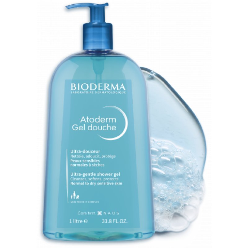 Bioderma Atoderm Gel Douche Ήπιο Καθαριστικό Gel 1lt