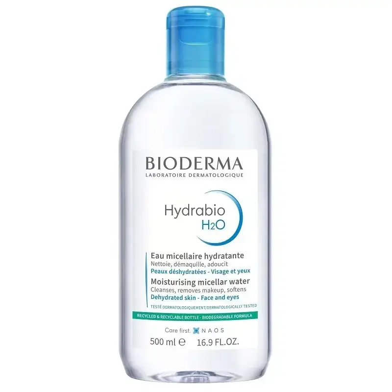 Bioderma - Hydrabio H2o Moisturising Micellar Water Για Αφυδατωμένο Δέρμα Για Πρόσωπο & Μάτια - 500ml