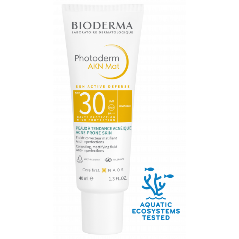 Bioderma Photoderm Akn Mat Fluid Για Ατέλειες Spf30