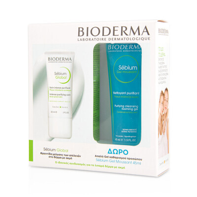 BIODERMA - ΠΑΚΕΤΟ ΠΡΟΦΟΡΑΣ Sebium Global (30ml) & ΔΩΡΟ Sebium Gel Moussant (45ml) - 2τμχ