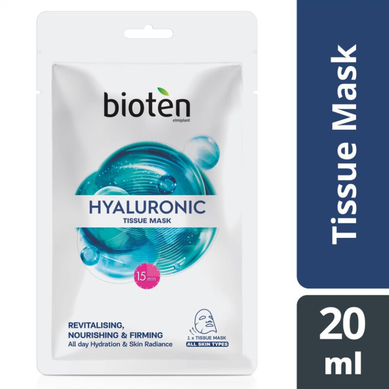Bioten - Hyaluronic Tissue Mask Υφασμάτινη Μάσκα Προσώπου Με Υαλουρονικό Οξύ - 20ml