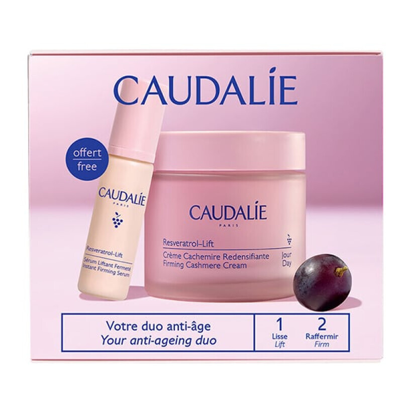 Caudalie - Πακετο Προσφορας Resveratrol Lift Cashmere Cream (50ml) & Δωρο Serum (10ml) - 2τμχ