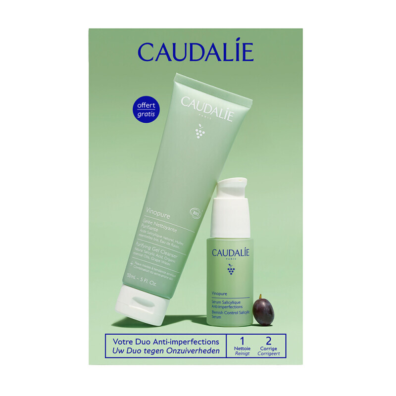 CAUDALIE - ΠΑΚΕΤΟ ΠΡΟΣΦΟΡΑΣ Vinopure Serum (30ml) & ΔΩΡΟ Purifying Gel Cleanser (150ml) - 2τμχ