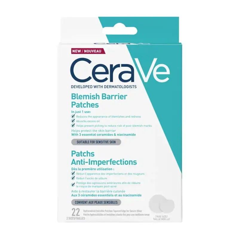 Cerave - Blemish Barrier Patches Αυτοκόλλητο Επίθεμα Κατά Των Ατελειών - 22τμχ