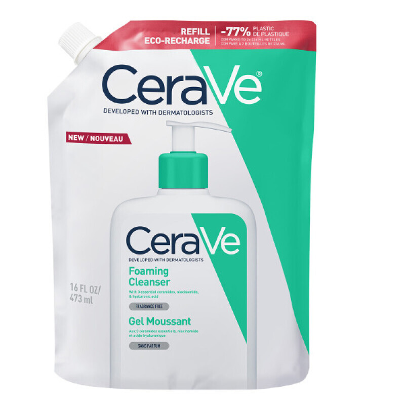 Cerave - Foaming Cleanser Gel Καθαρισμού Για Κανονικό & Λιπαρό Δέρμα Refill - 473ml
