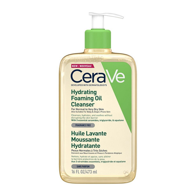 Cerave Hydrating Foaming Oil Cleanser Normal/very Dry Skin 473ml