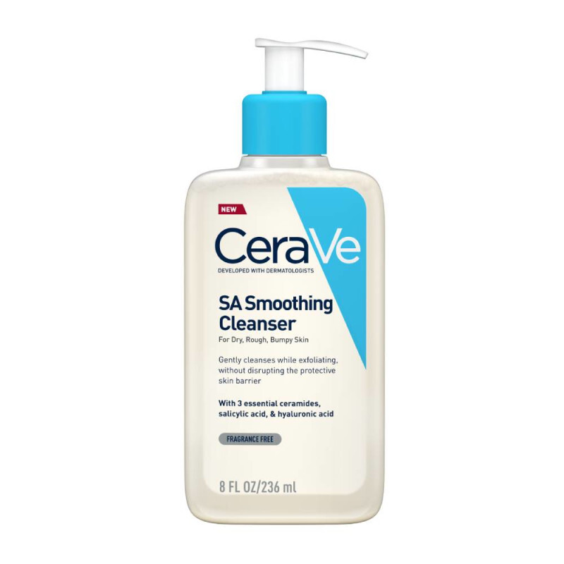 Cerave Sa Smoothing Cleanser Gel Καθαρισμού Ξηρό Δέρμα 236ml