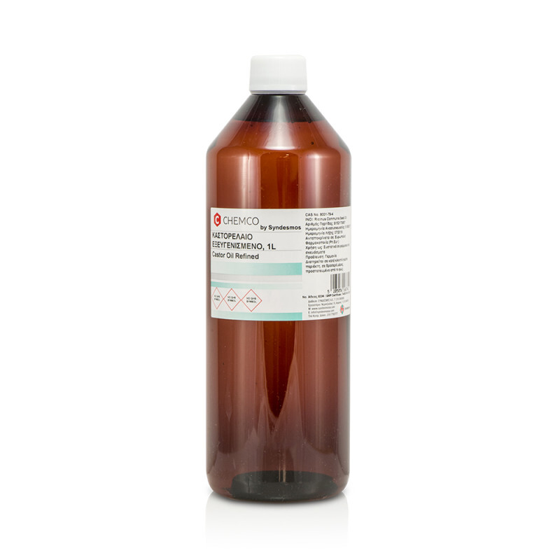 Chemco Castor Oil Refined Καστορέλαιο Εξευγενισμένο 1lt