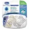 CHICCO - Physio Forma Light Night Ορθοδοντική Πιπίλα Σιλικόνης (6-16m) για Νύχτα - 2τμχ