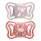 CHICCO - Physio Forma Light Ορθοδοντική Πιπίλα Σιλικόνης (6-16m) για Κορίτσι - 2τμχ