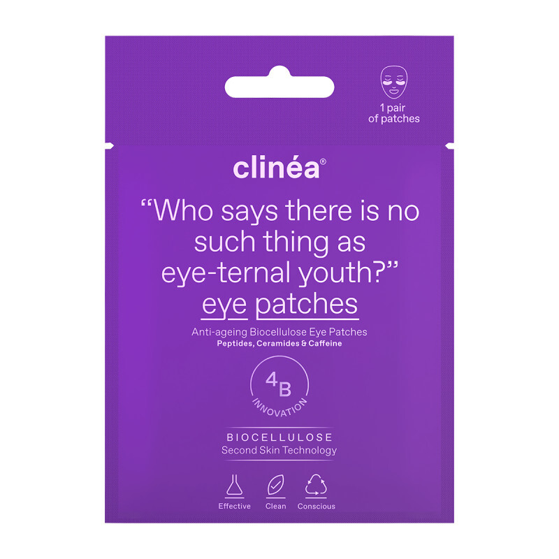 Clinea - Anti-ageing Biocellulose Eye Patches Αντιγηραντικά Patches Ματιών - 2τμχ