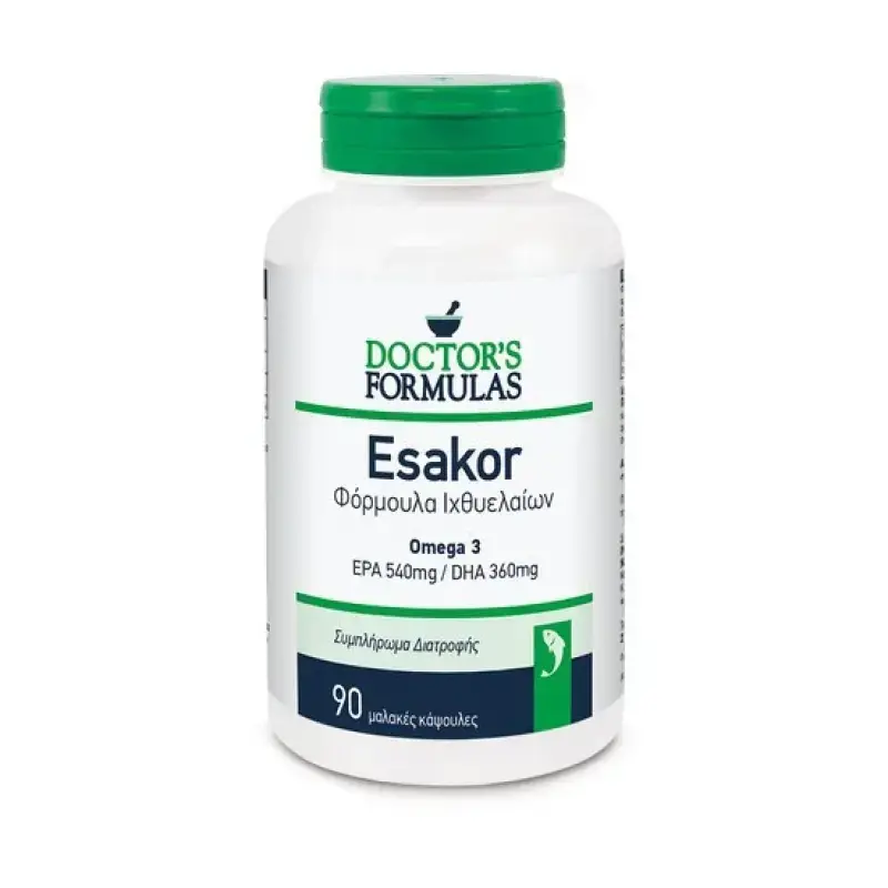 Doctor's Formulas - Esakor Omega 3 Epa 540mg/dha 360mg Φόρμουλα Ιχθυελαίων - 90caps