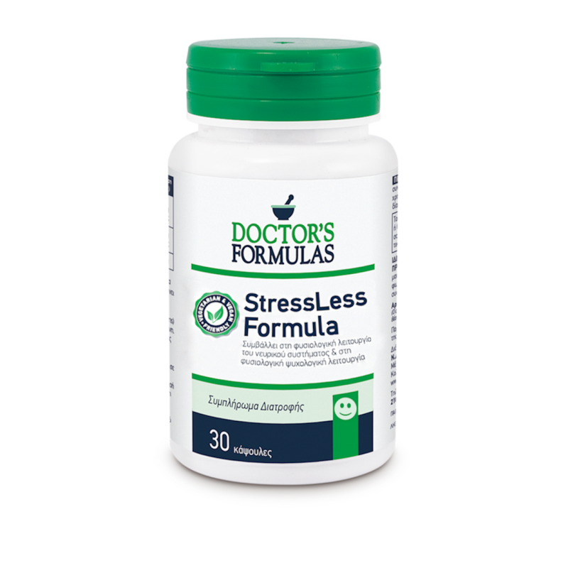 DOCTOR'S FORMULAS - StressLess Formula για τη Φυσιολογική Ψυχολογική Λειτουργία - 30caps