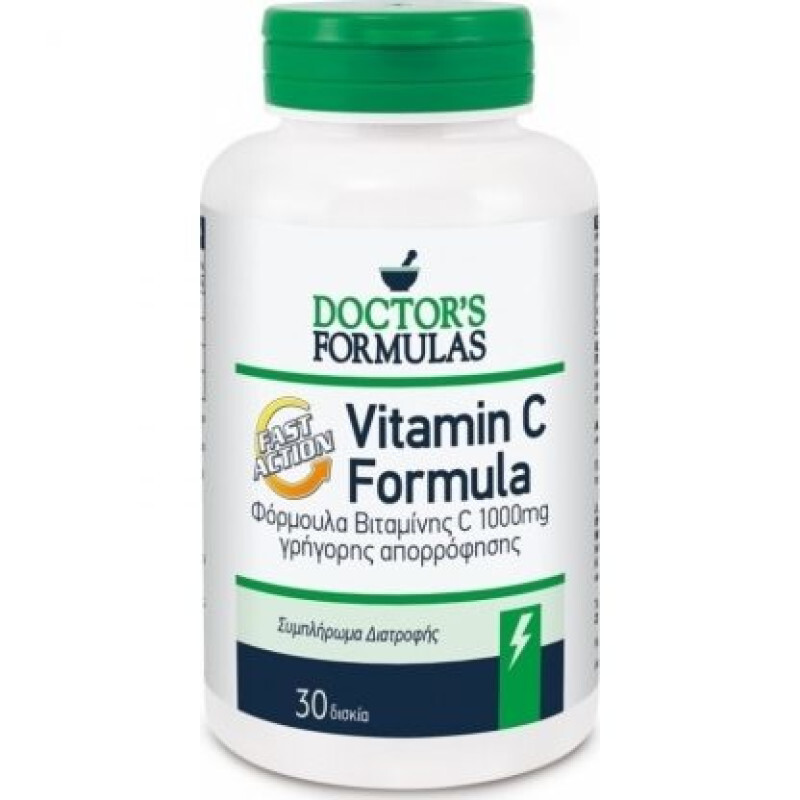 Doctor's Formulas Vitamin C Formula 1000mg Γρήγορης Απορρόφησης 30tabs