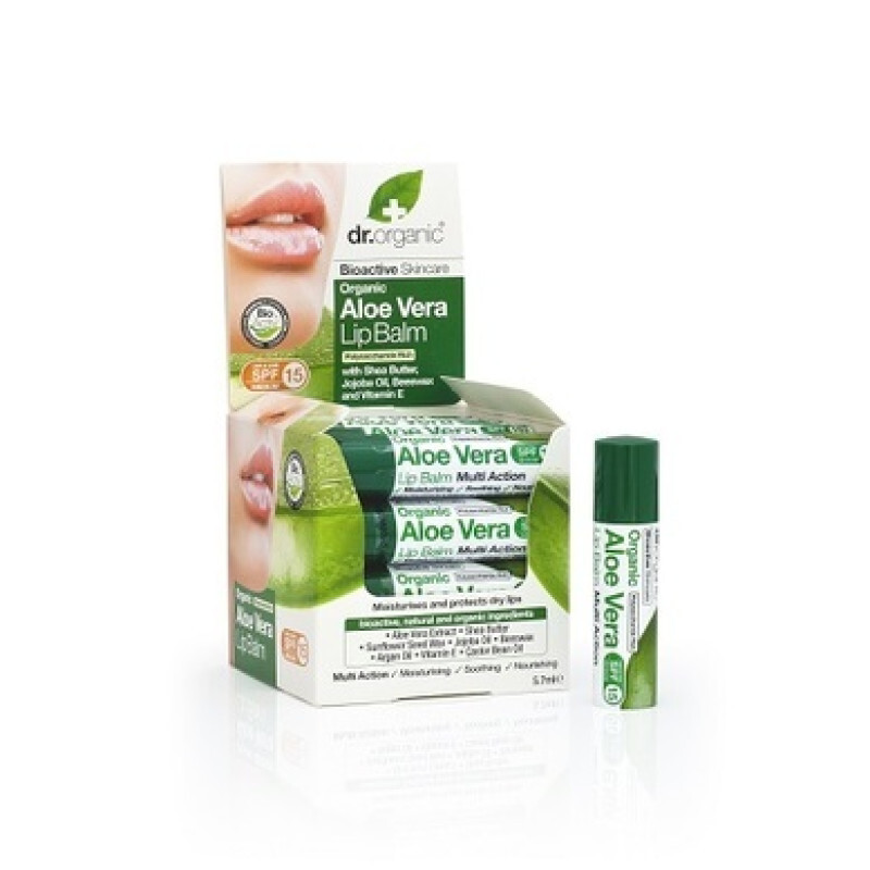 Dr. Organic Organic Aloe Vera Lip Balm Spf15 5,7ml
