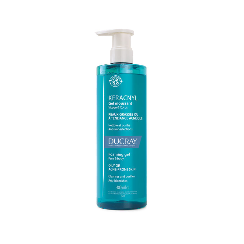 Ducray Keracnyl Gel Moussant Λιπαρό Δέρμα/τάση Ακμής 400ml