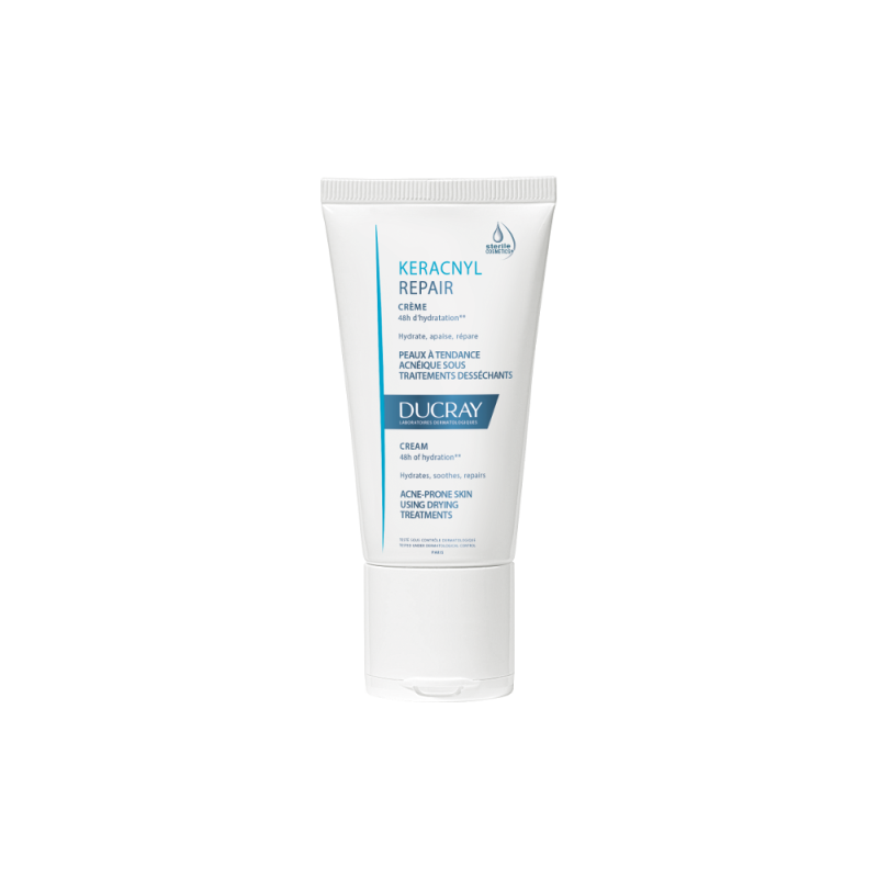 Ducray Keracnyl Repair Creme 48h Ενυδάτωση Για Ξηραντικές Αγωγές 50ml