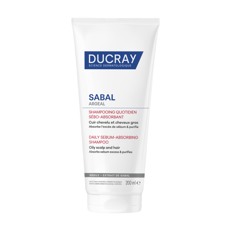 Ducray - Sabal Argeal Daily Sebum Absorbing Shampoo Σμηγματορρυθμιστικό Σαμπουάν Καθημερινής Χρήσης - 200ml