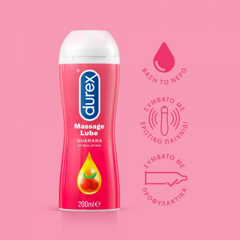 Durex Play Massage 2in1 Gel Διεργετικό Guarana 200ml