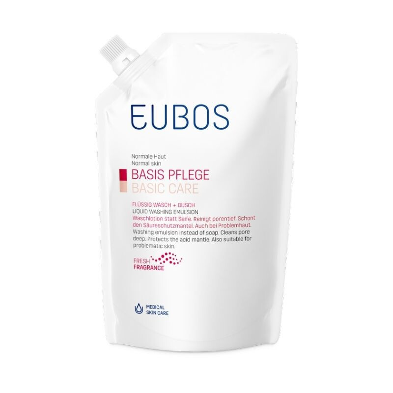 Eubos - Liquid Washing Emulsion Refill Red Ανταλλακτικό Υγρό Καθαριστικό Προσώπου & Σώματος Με Άρωμα - 400ml