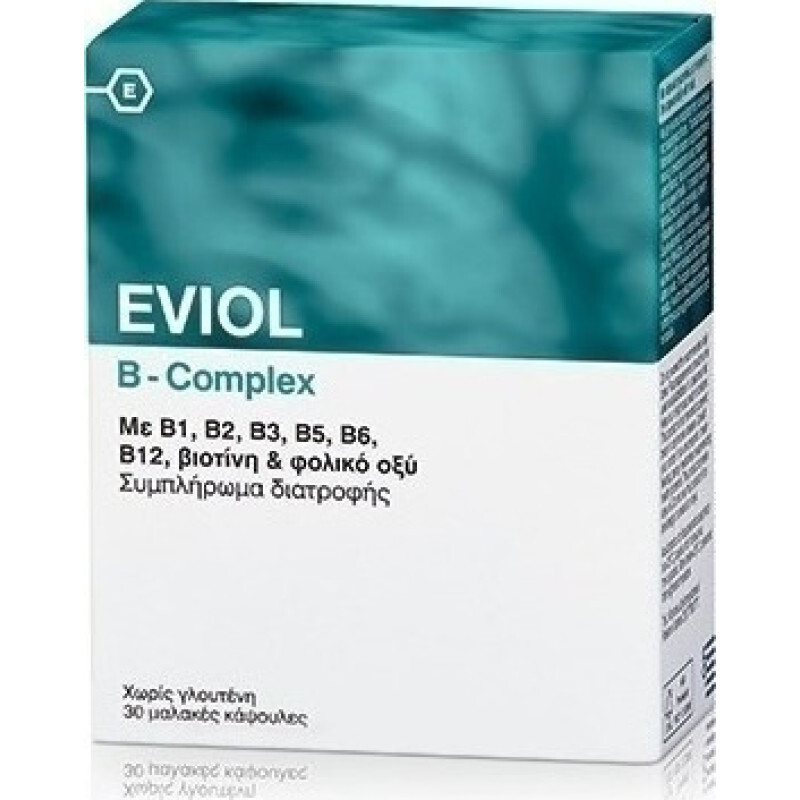 Eviol B Complex Σύμπλεγμα Βιταμινών Β 30caps