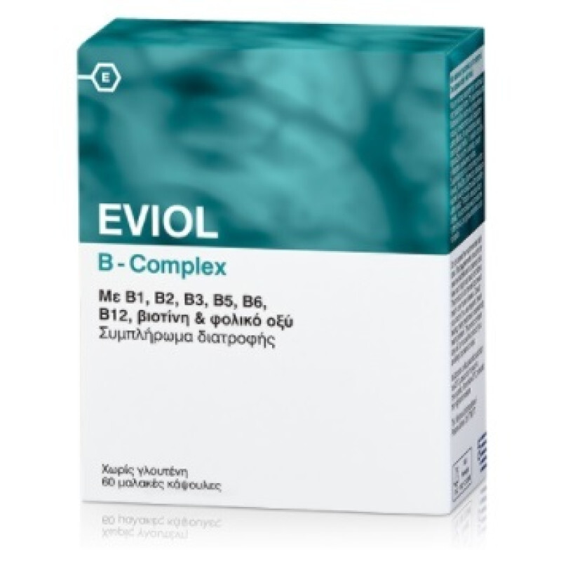 Eviol B Complex Σύμπλεγμα Βιταμινών Β 60caps