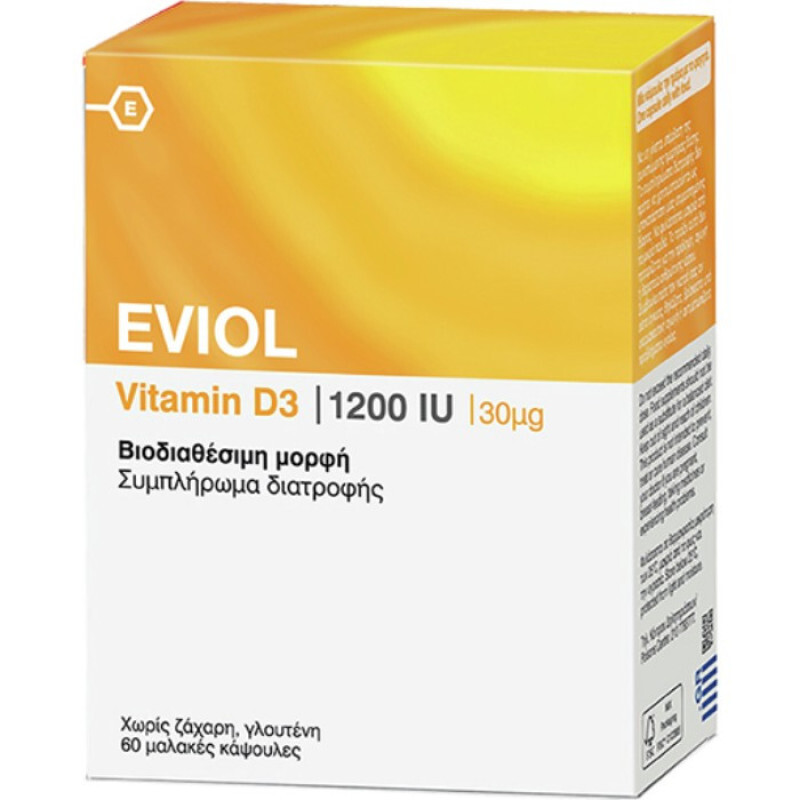 Eviol D3 1200iu 30μg 60soft Caps