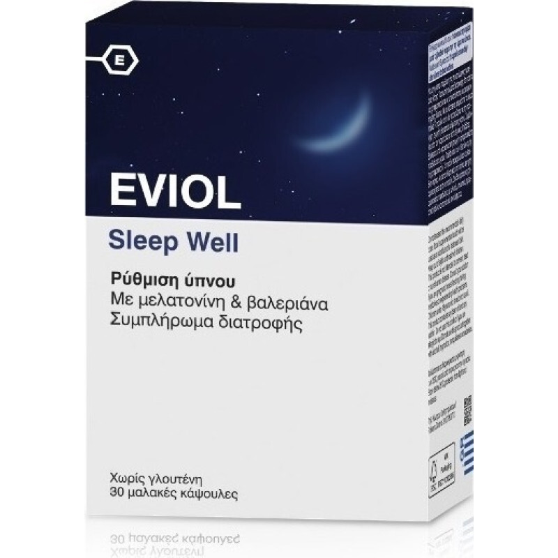 Eviol Sleep Well Ρύθμιση Ύπνου 30caps