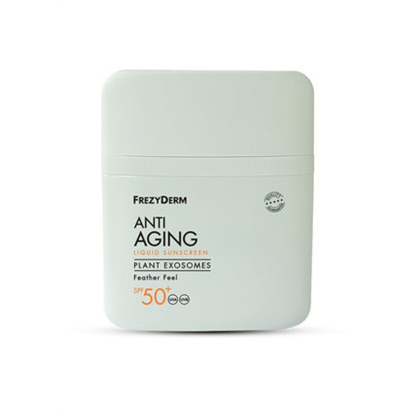 FREZYDERM - Anti Aging Liquid Sunscreen Plant Exosomes Αντηλιακό Γαλάκτωμα Προηγμένης Αντιγήρανσης SPF50+ - 50ml