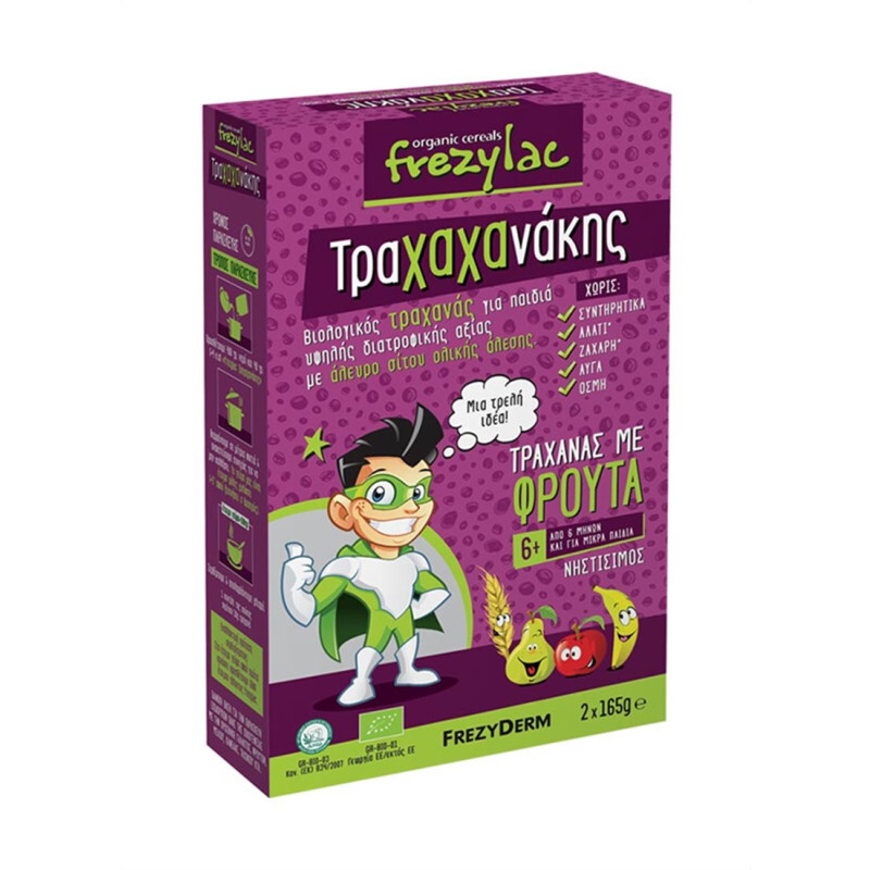 Frezyderm - Frezylac Τραχαχανάκης Τραχανάς Με Φρούτα (6m+) - 2x165g
