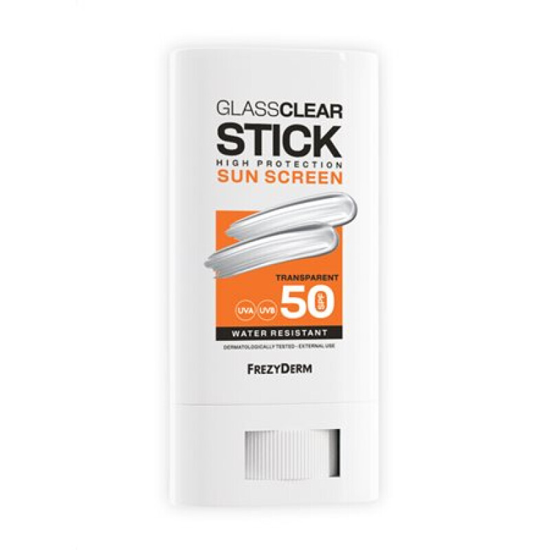 FREZYDERM - Glassclear Sunscreen Stick Διάφανο Άχρωμο Αντηλιακό Stick SPF50 - 20ml