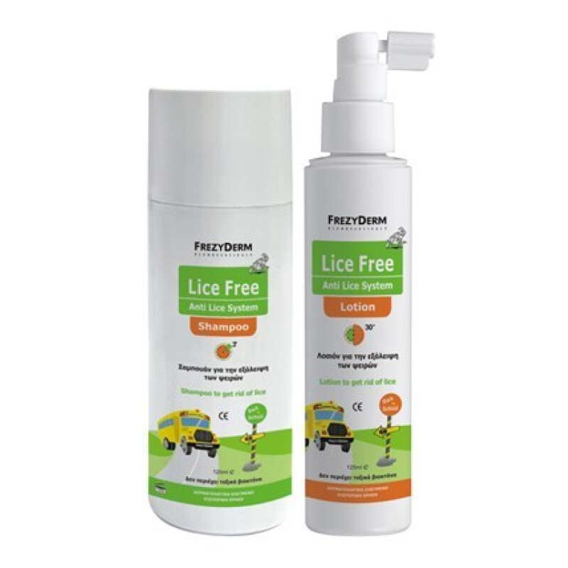 Frezyderm Lice Free Set Αγωγή Για Εξάλειψη Ψειρών 2x125ml