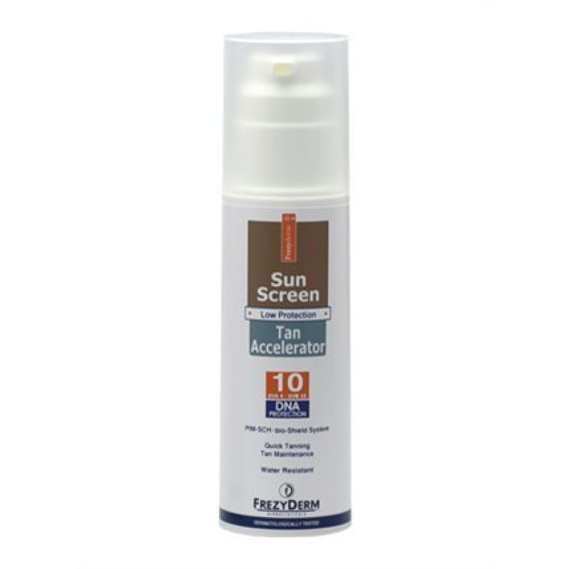 Frezyderm Sun Screen Tan Accelerator Spf10 150ml