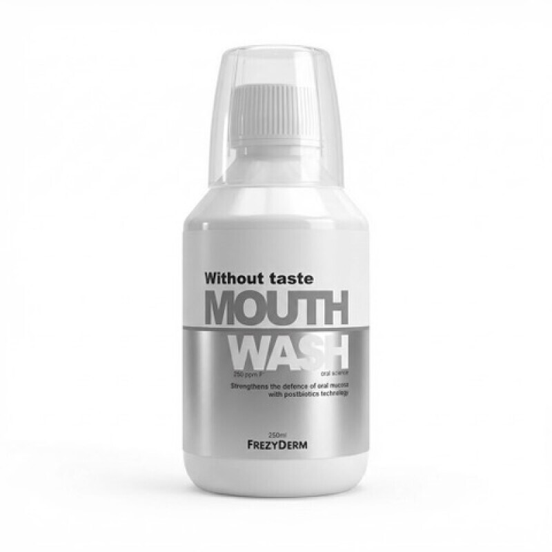 FREZYDERM - Without Taste Mouthwash Στοματικό Διάλυμα χωρίς Γεύση & Άρωμα - 250ml