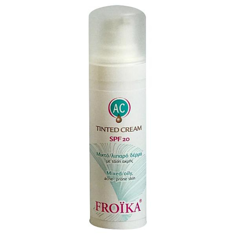 Froika Ac Tinted Cream Light Spf20 Μικτό/λιπαρό Δέρμα 30ml