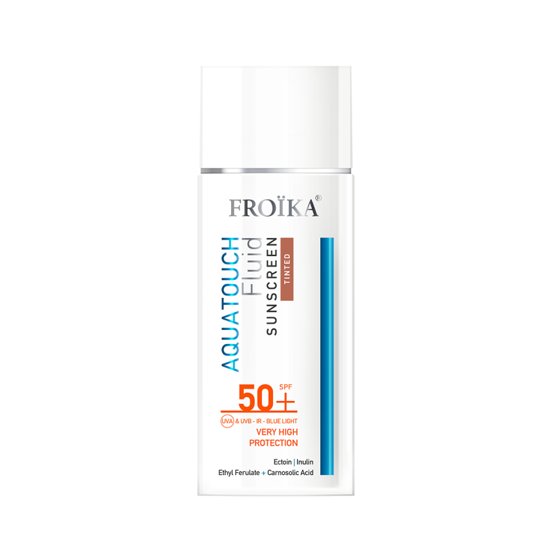 FROIKA - Aquatouch Fluid Sunscreen Tinted Εξαιρετικά Λεπτόρρευστο Αντηλιακό με Χρώμα SPF50+ - 50ml